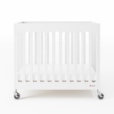 Foundations Compact Boutique™ Folding Crib, White