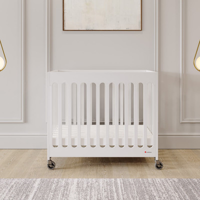 Foundations Compact Boutique™ Folding Crib, White