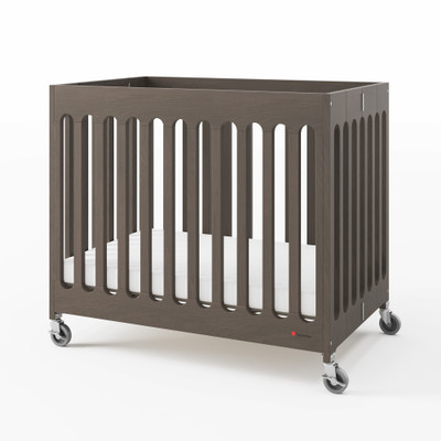 Foundations Compact Boutique™ Folding Crib, Dapper Gray