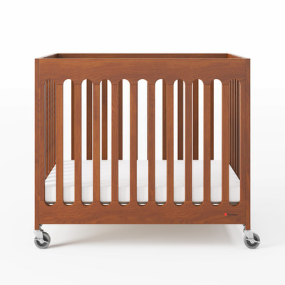 Foundations Compact Boutique™ Folding Crib, Cherry