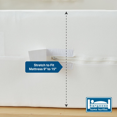 Hybrid Zippered Mattress Cover,  King 12-16 Inch, 78x80 with Bug Stop Seal, Case of 6