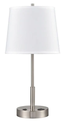 Englewood Single Table Lamp with 1 Outlet