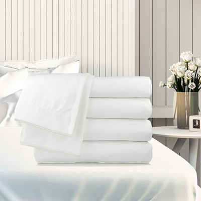 Oxford Satin T250 Pillow Case, Queen 42x40, 60/40 Blend, 1 Dozen, White