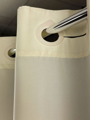 Hang2It Poly 300 Polyester Shower Curtain Beige 71" W x 77" L, Case of 12