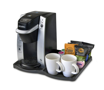 Hapco Elmar Keurig® K130 Hotel Coffee Brewer Tray, Black, Case of 12