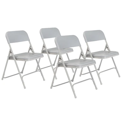 NPS 800 Series Premium Lightweight Plastic Folding Chair – 4 Pack