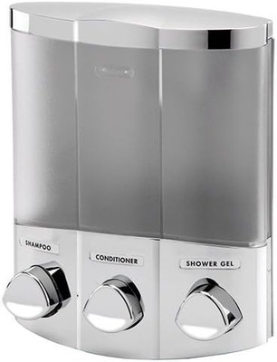 Better Living 76334-1 Euro TRIO Dispenser, Translucent Container, Satin Silver