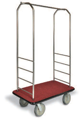 Easy-Mover Stainless Steel Series Bellman Cart, Hotel Luggage Cart