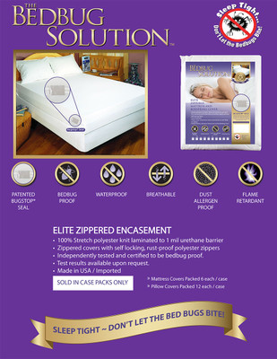 Elite Mattress Protector Stretch Knit Polyester, Queen 60x80x9 Zippered w/ Bugstop® Seal, 9” Deep