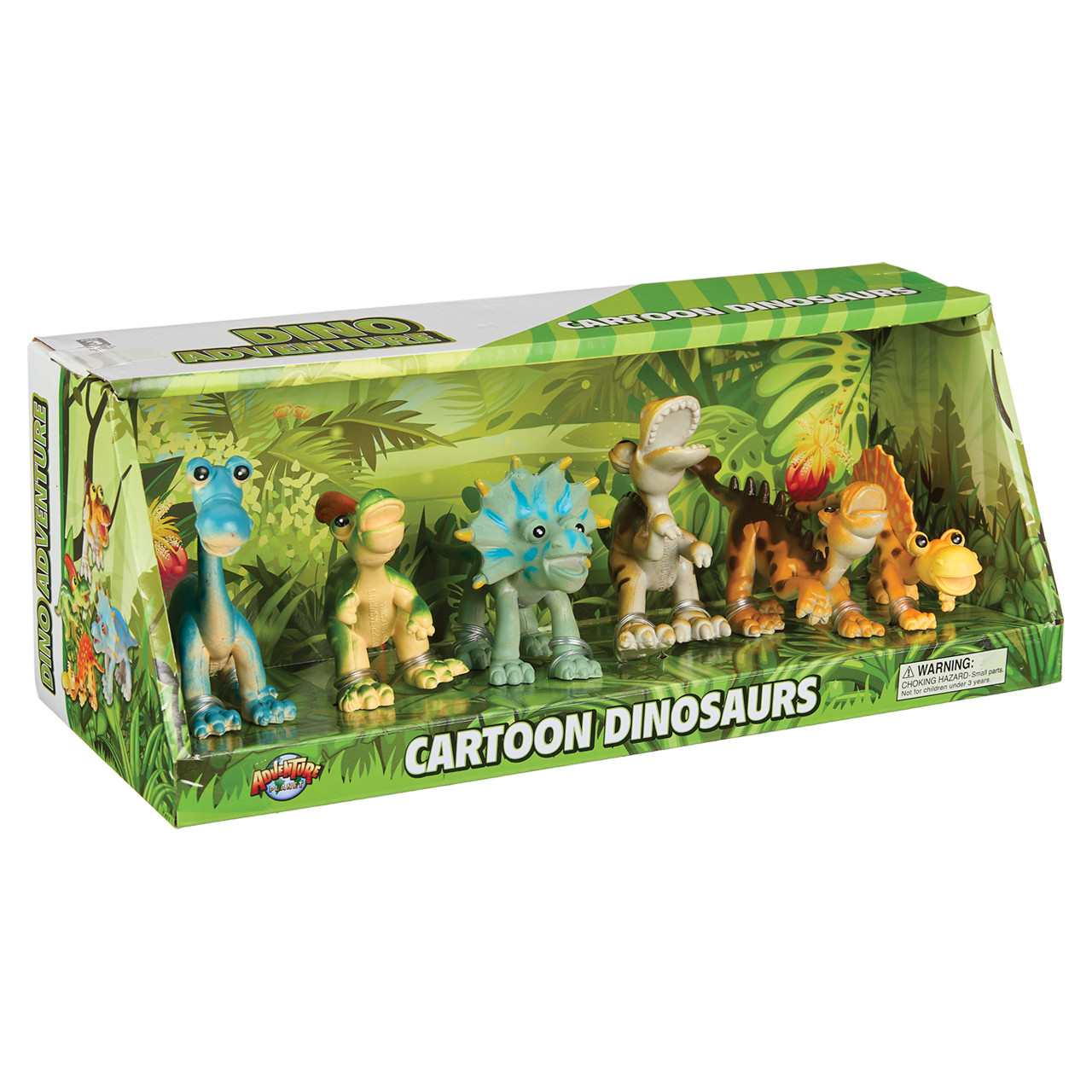 Dino Adventure Cartoon Dinosaurs Set | Cloverkey Hospital Gift Shops