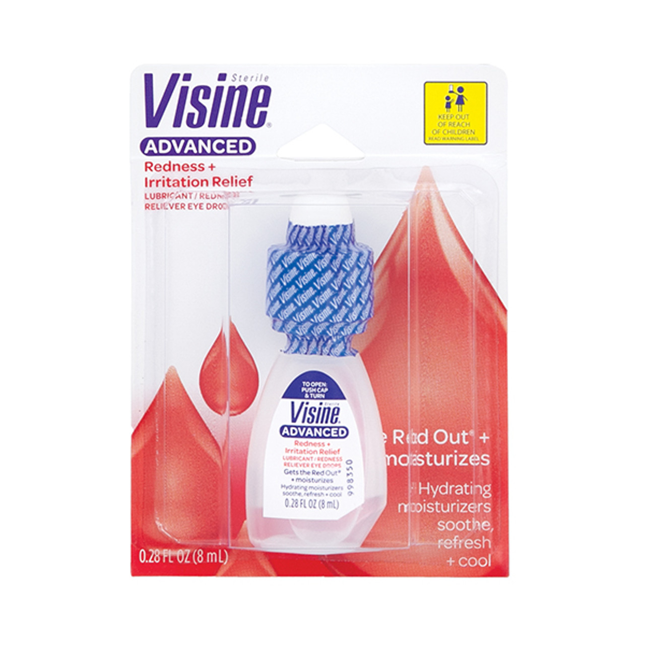 Visine Advanced Relief Redness Reliever Eye Drops, 0.28 oz