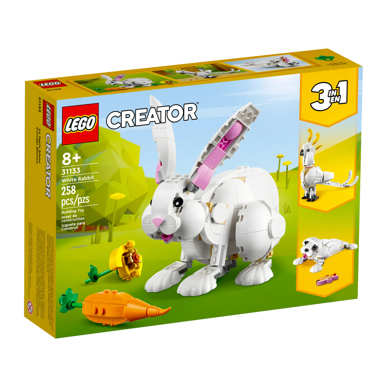 Lego Buildable Rabbit LEGO Creator 3-in-1 White Rabbit Building Toy Set | Cloverkey Hospital ...