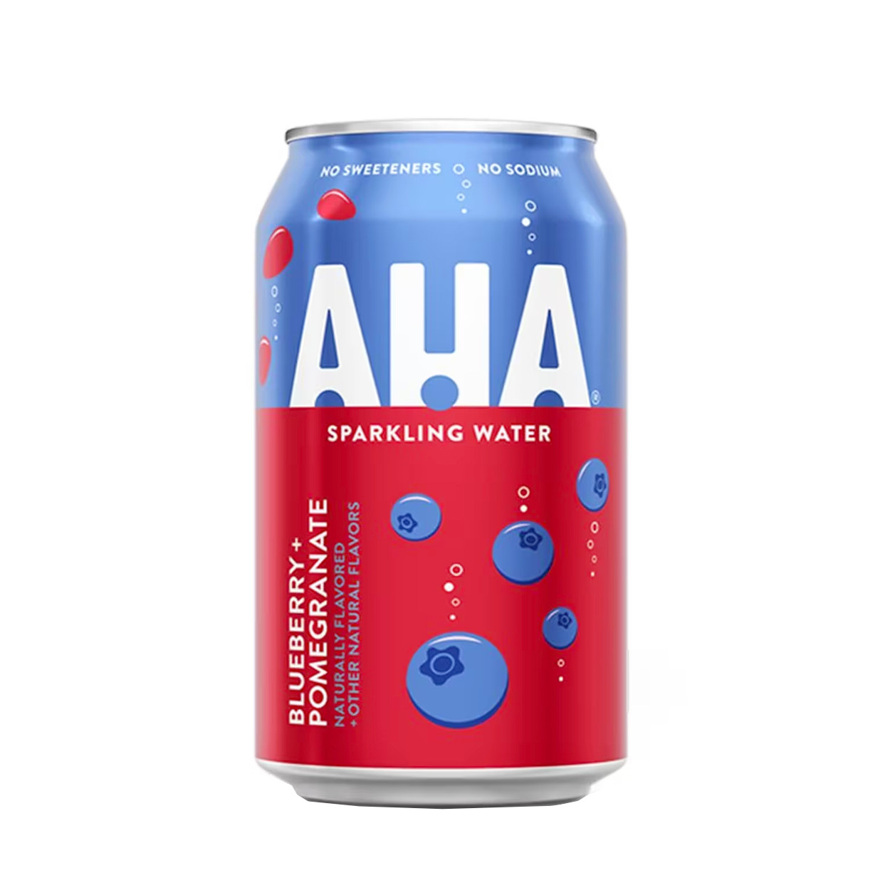 AHA Sparkling Water Blueberry + Pomegranate 12oz Can Cloverkey