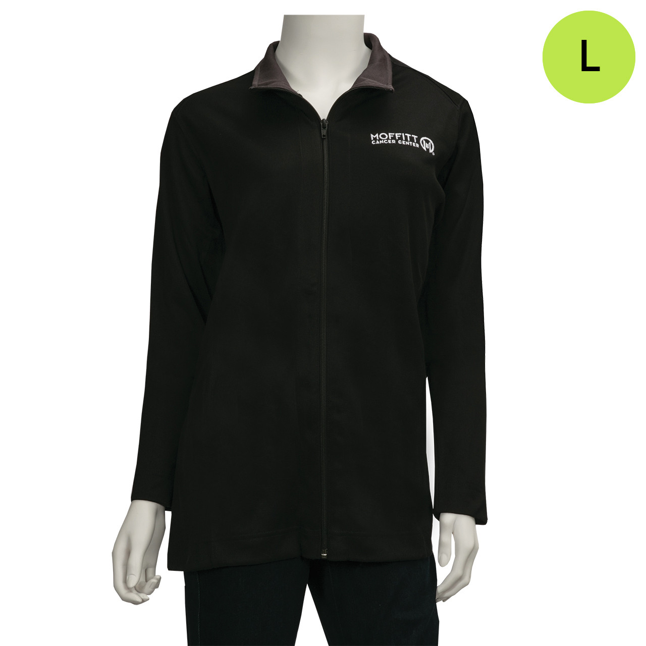 Moffitt Cancer Center Logoed Women's Full Zip Pullover - Black