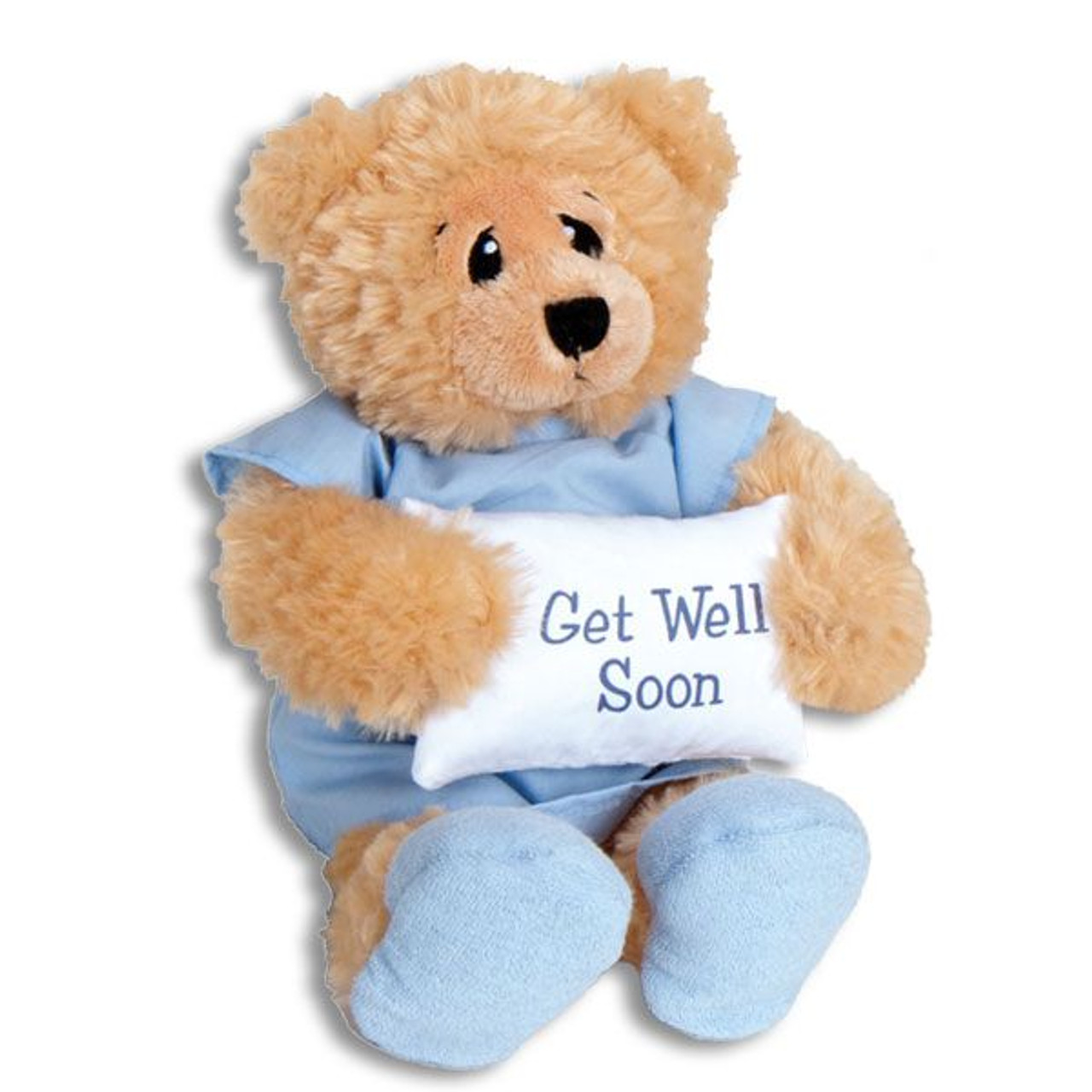 Get Well Soon Plush Teddy Bear in Hospital Patient Gown