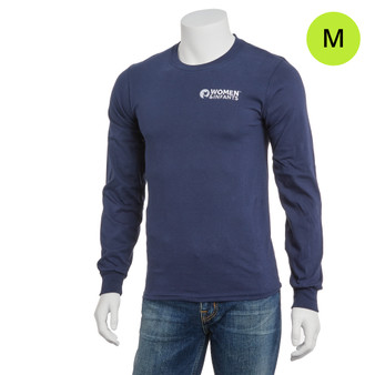 Women and Infants Hospital Logoed Long-Sleeved Shirt - Navy - M