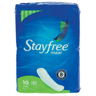 Stayfree Super Maxi Pads - 10ct Pack