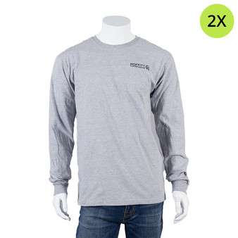 Moffitt Cancer Center Logoed Long-Sleeved Shirt - Heather Gray - 2X