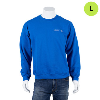 Moffitt Cancer Center Logoed Crew Sweatshirt - Royal Blue - Large