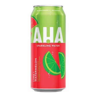 AHA Sparkling Water - Lime + Watermelon - 16oz Can