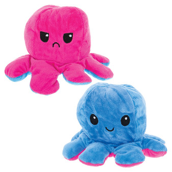 8-Inch Reversible Plush Octopus