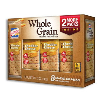 Lance Whole Grain Cracker Sandwiches - Cheddar Cheese