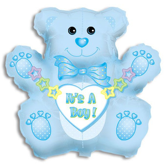 Jumbo Teddy Bear Mylar Balloon - It's a Boy