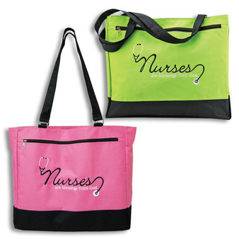 Nurses Are Blessings from God Canvas Tote Bag