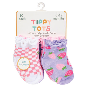 Baby Girl Ankle Sock Set - 10-Pack