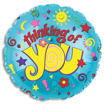 Thinking of You Confetti Mylar Balloon