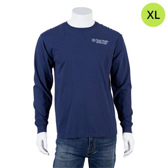 Texas Health Huguley Hospital Logoed Long-Sleeved Shirt - Navy - XL