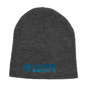 Women and Infants Hospital Logoed Beanie Hat - Heather Gray
