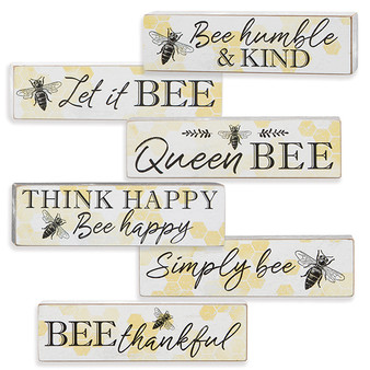Bee-Themed Honeycomb Box Sign
