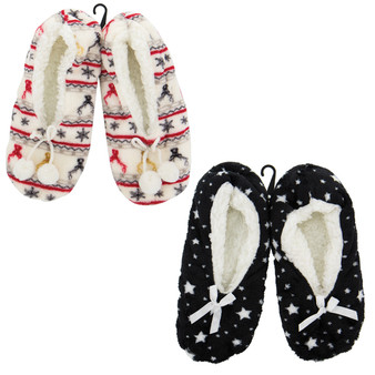 Women's Sherpa Sock Slippers