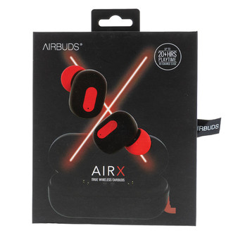 AirBuds AirX True Wireless Earbuds - Black and Red