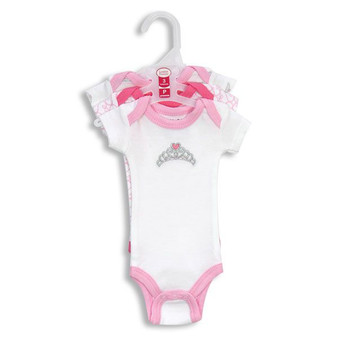 3-Pack Preemie Baby Bodysuits - Girl