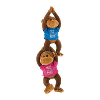 Hang in There Hanging Plush Monkeys