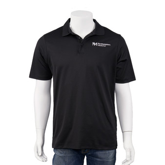 Northwestern Medicine Logoed Men's Polo Shirt - Black - S