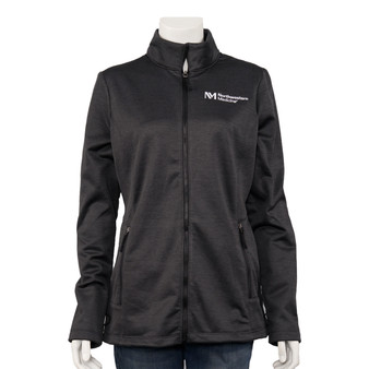 Northwestern Medicine Logoed Women's Fleece Jacket - Charcoal Gray - 2X