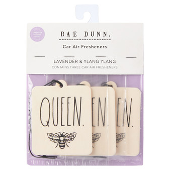 3-Pack Rae Dunn Car Air Fresheners - Queen Bee