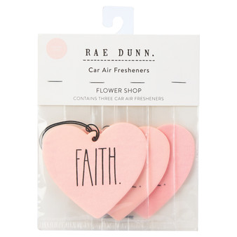 3-Pack Rae Dunn Car Air Fresheners - Pink Heart