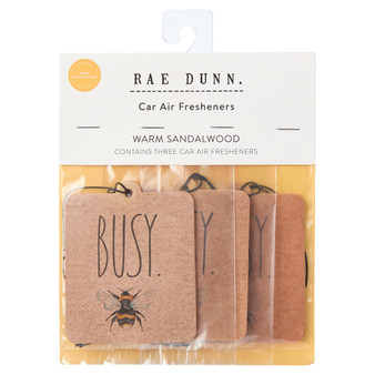 3-Pack Rae Dunn Car Air Fresheners - Busy Bee