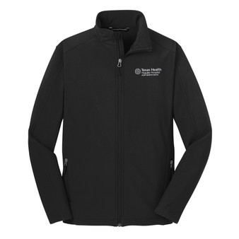 Texas Health Huguley Hospital Logoed Men's Core Soft Shell Jacket - Black - Medium
