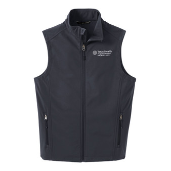 Texas Health Huguley Hospital Logoed Men's Soft Shell Vest - Black - Medium