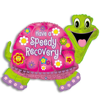 Jumbo Have a Speedy Recovery Turtle Mylar Balloon