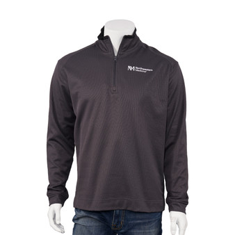 Northwestern Medicine Logoed Men's Quarter Zip Pullover - Gray - 2X