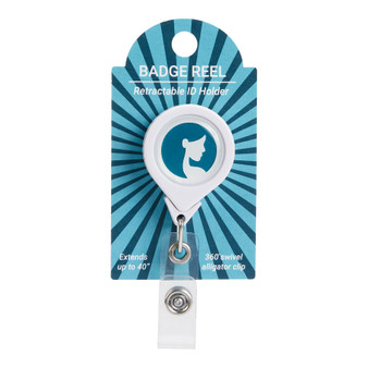Women and Infants Hospital Logoed Badge Reel Holder - White