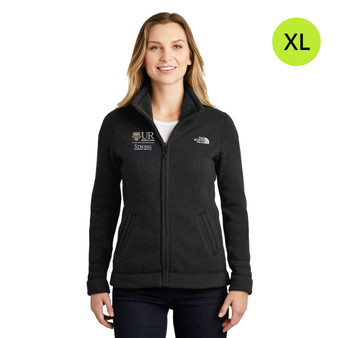 Strong Memorial Hospital NorthFace Ladies Sweater Fleece Jacket - Black - XL