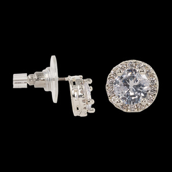 Julia Harper Silver Etched Drop Earrings
