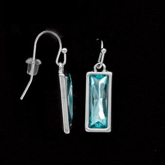 Julia Harper Teal Crystal Drop Earrings